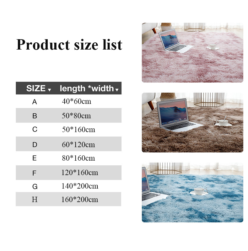 Tapis de sol épais en velours doux