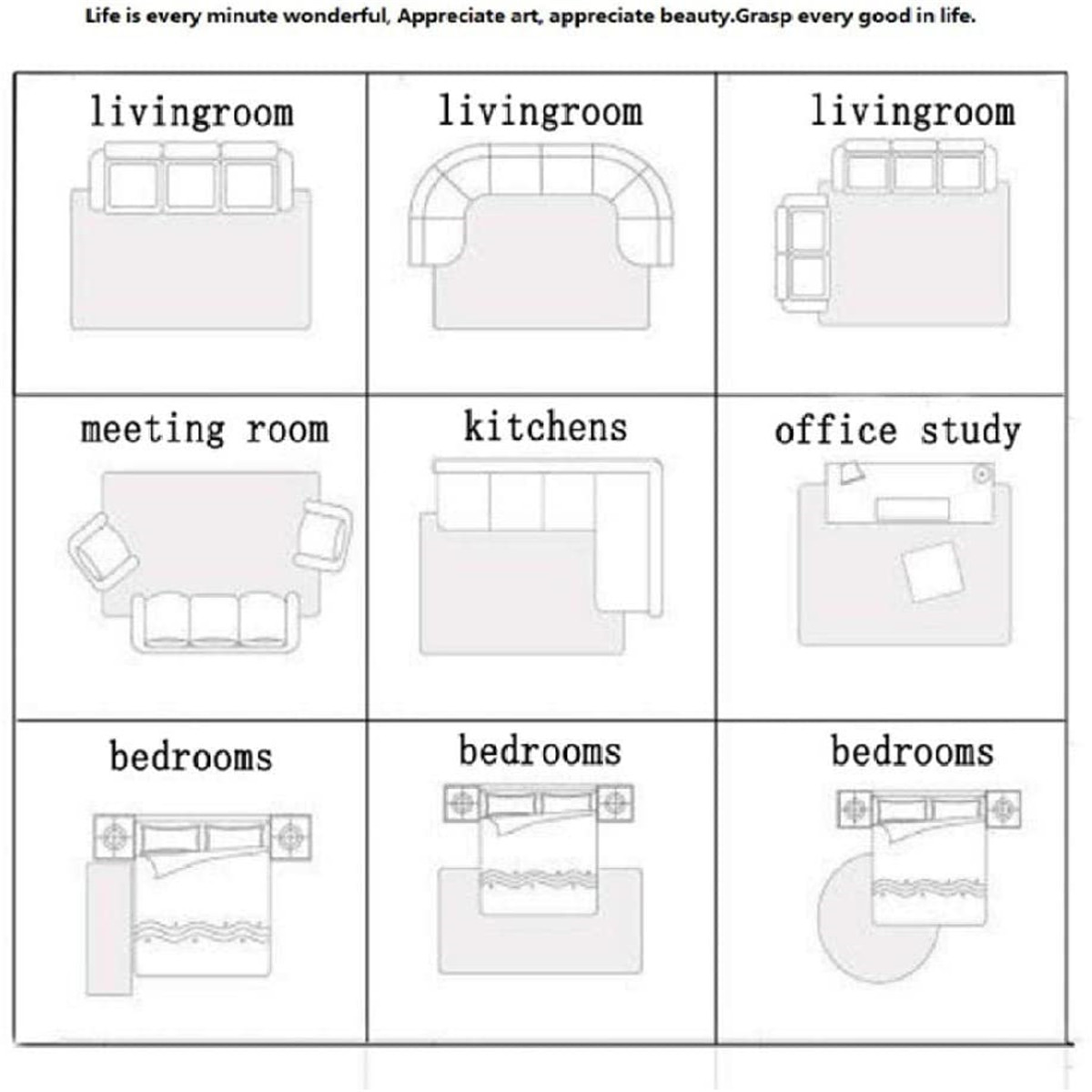 Tapis imprimé géométrique
