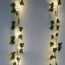Guirlande de plantes artificielles en rotin et soie