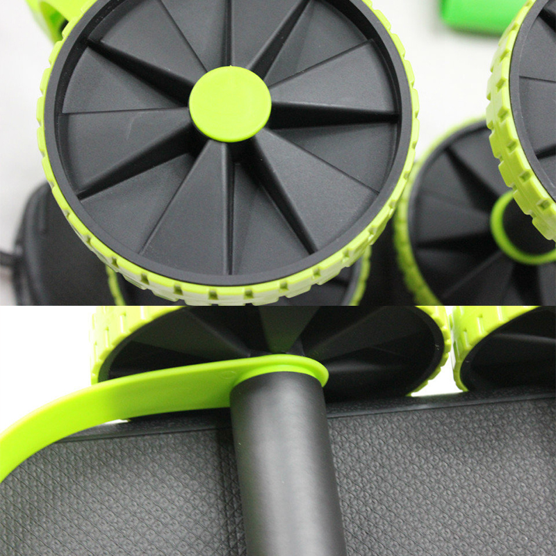 Double rouleau de résistance AB, corde de traction, roue ABS, équipement d'entraînement musculaire pour hommes et femmes