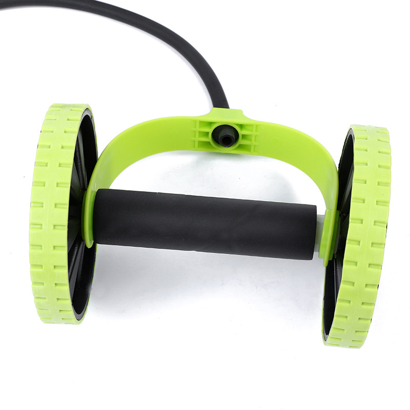 Double rouleau de résistance AB, corde de traction, roue ABS, équipement d'entraînement musculaire pour hommes et femmes