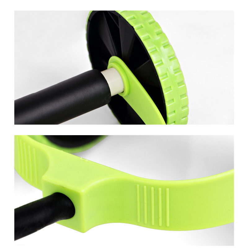 Double rouleau de résistance AB, corde de traction, roue ABS, équipement d'entraînement musculaire pour hommes et femmes