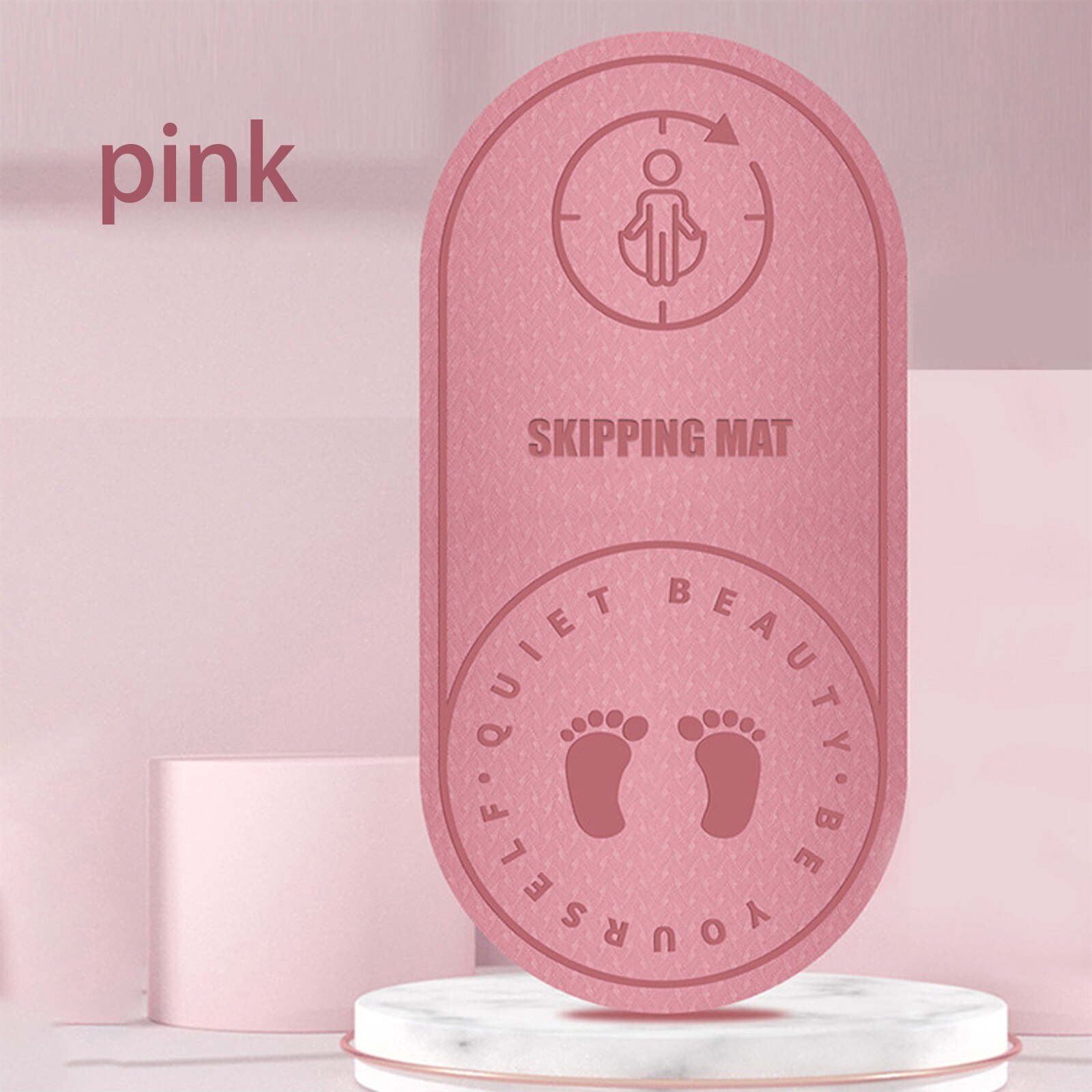 Tapis à sauter en corde, silencieux, pour sol de Yoga, accessoires de Yoga, Fitness, Pilates, Massage, # T3