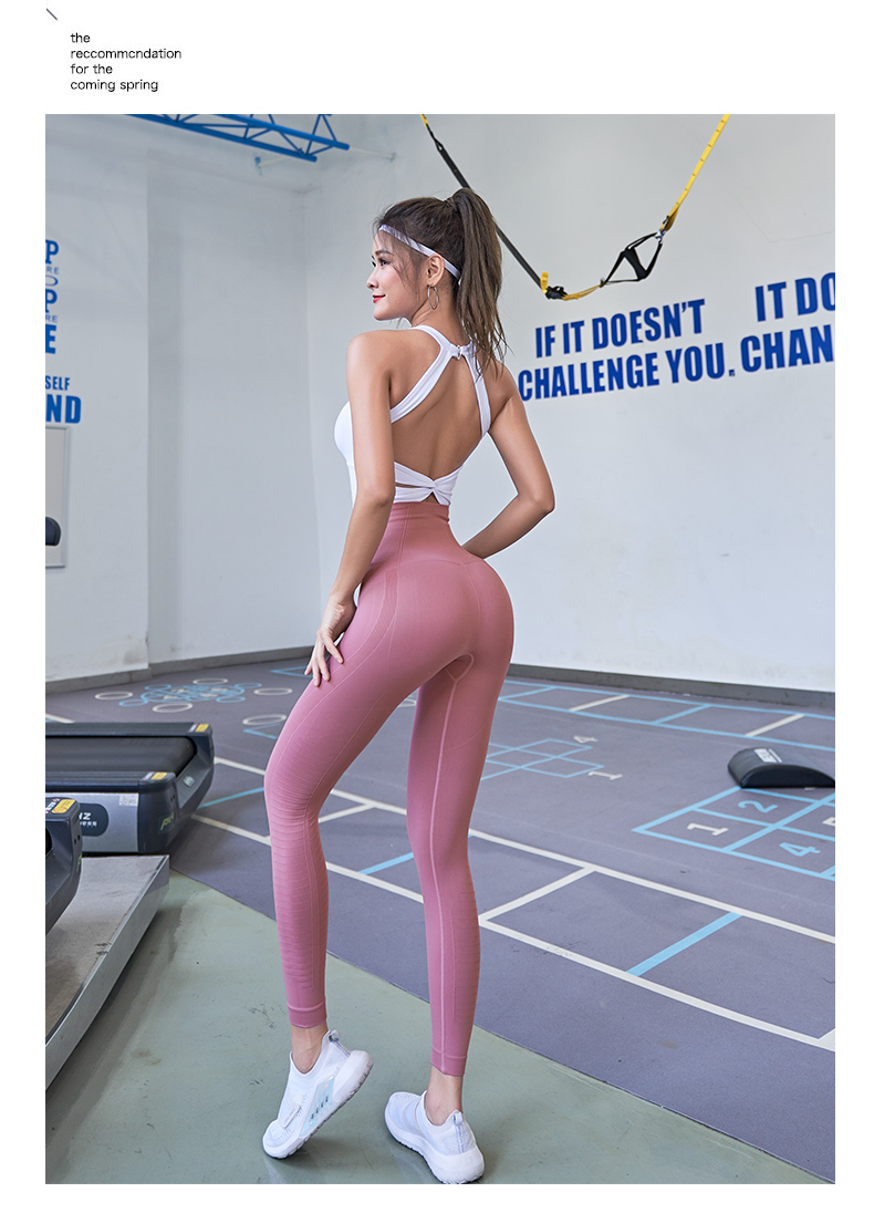 Leggings femmes pantalons Push-Up collants de gymnastique Sexy ventre contrôle Sport Yoga pantalon taille haute Legging Fitness course Capri pantalon 2020