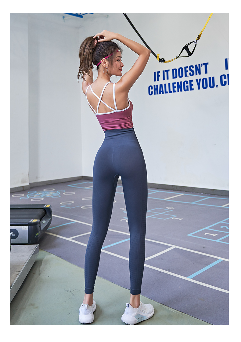 Leggings femmes pantalons Push-Up collants de gymnastique Sexy ventre contrôle Sport Yoga pantalon taille haute Legging Fitness course Capri pantalon 2020