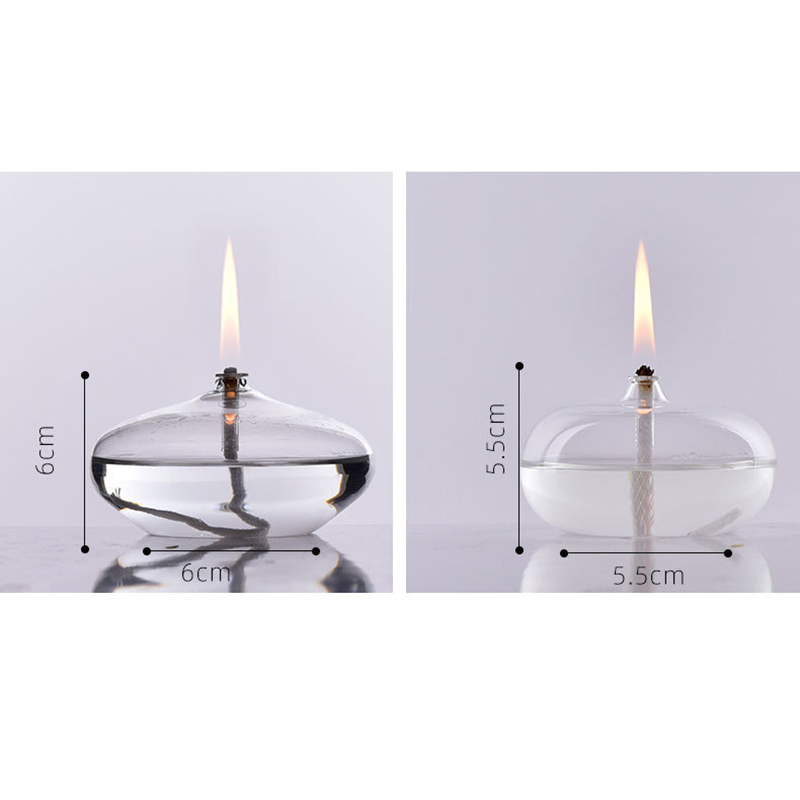 Bougeoir en verre fait à la main