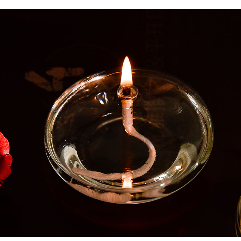 Bougeoir en verre fait à la main