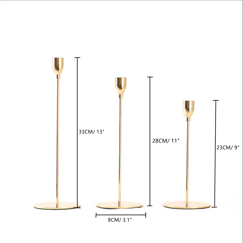 Bougeoirs Simples en Métal de Style Européen pour Décoration, Chandelier Mariage, Bar, Salon, Table de Maison