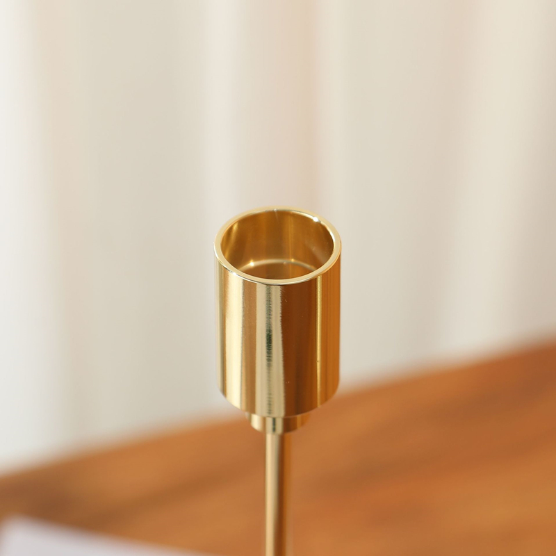 Ensemble de bougeoirs en métal de style européen, 3 pièces, chandelier doré Simple, décoration de mariage, de Bar, de fête, de salon, de maison