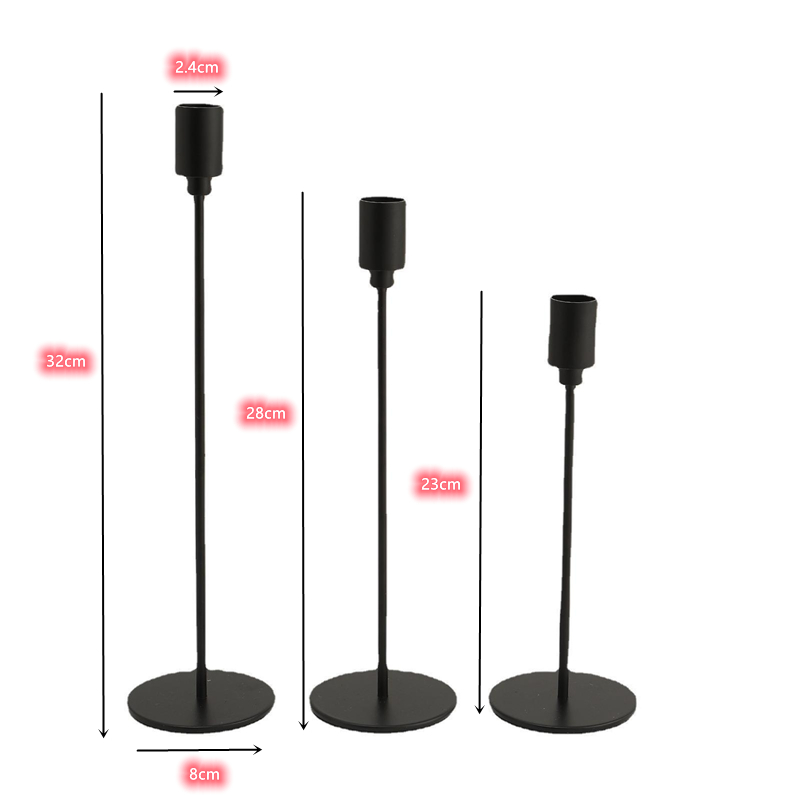 Ensemble de bougeoirs en métal de style européen, 3 pièces, chandelier doré Simple, décoration de mariage, de Bar, de fête, de salon, de maison