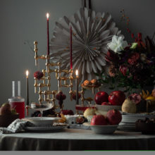 Bougeoir en métal doré