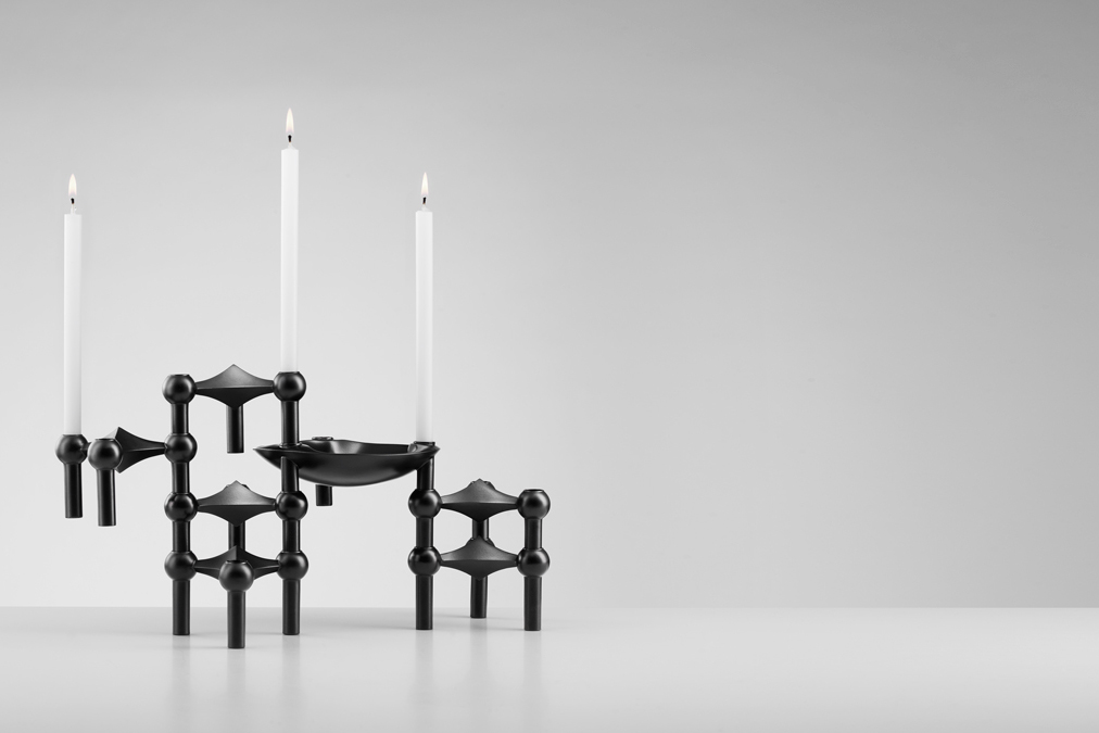 Bougeoir en métal doré