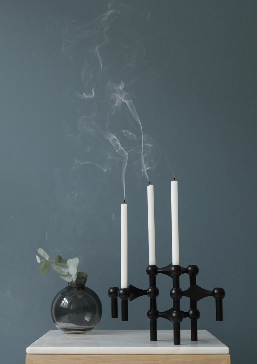 Bougeoir en métal doré