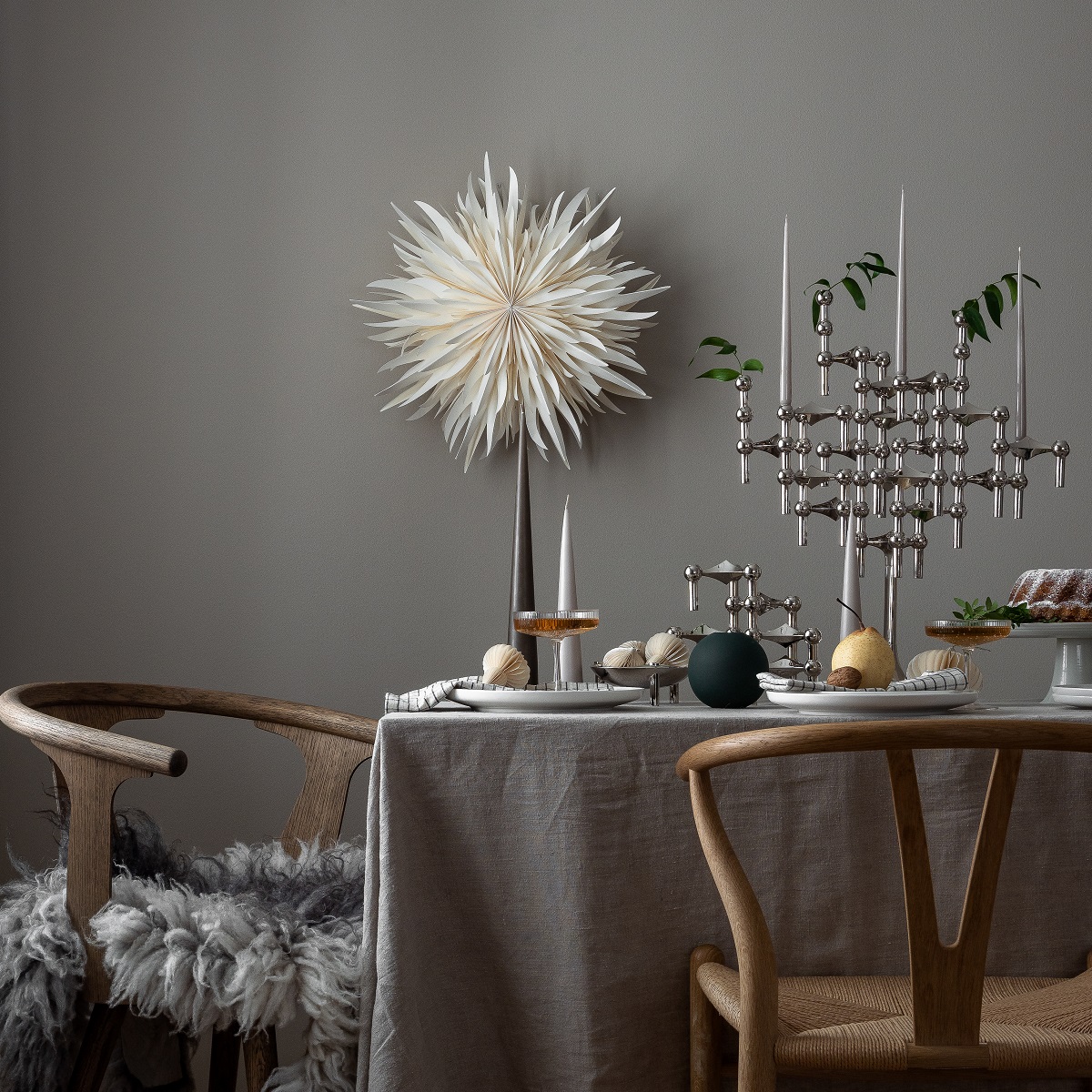 Bougeoir en métal doré