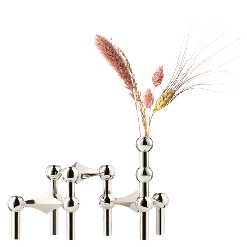 Bougeoir en métal doré