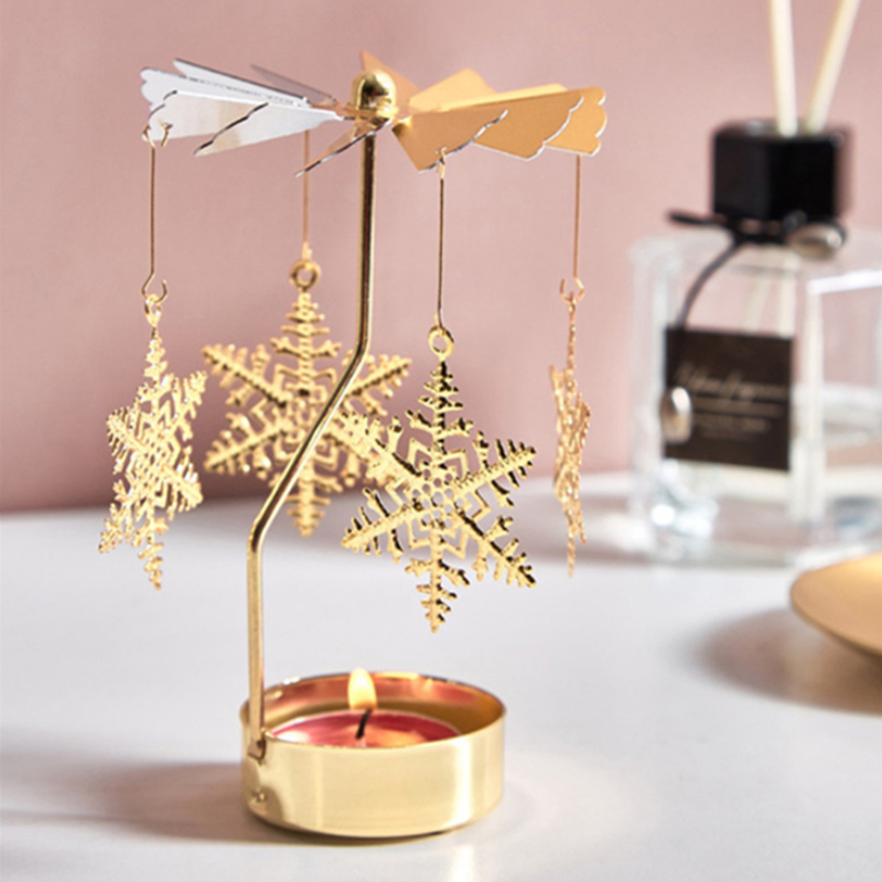 Bougeoir rotatif en métal