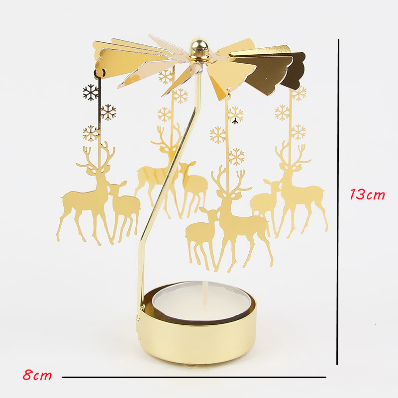 Bougeoir rotatif en métal