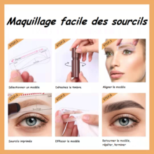 Pochoir et modèles de sourcils