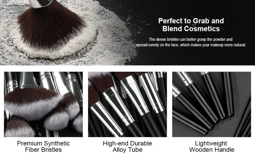 Ensemble de pinceaux de maquillage