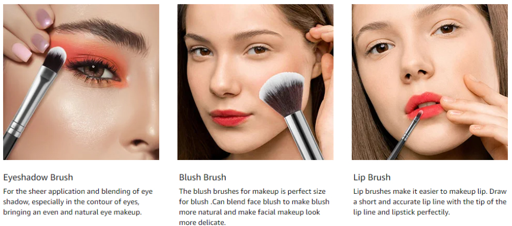 Ensemble de pinceaux de maquillage